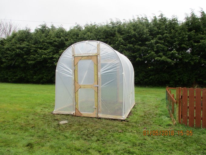 Our school polytunnel used for active learning