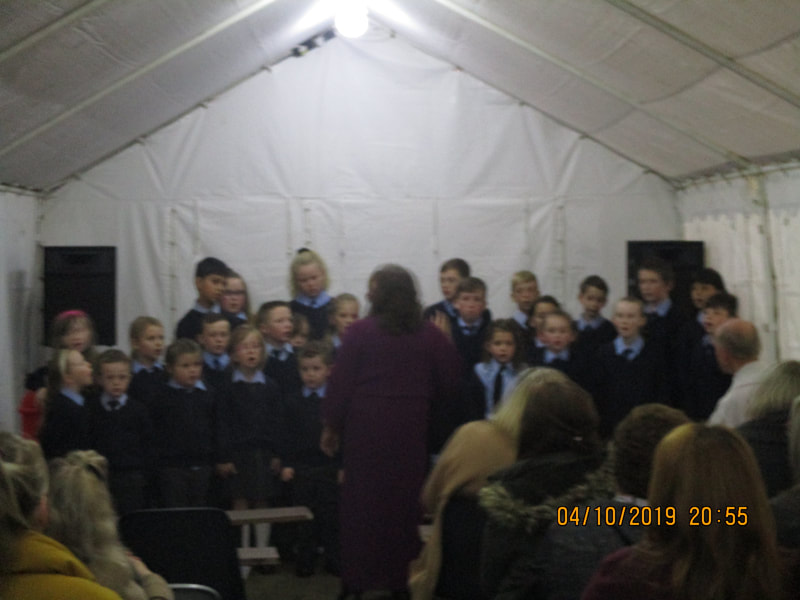 Choir singing at our school's 50th anniversary mass